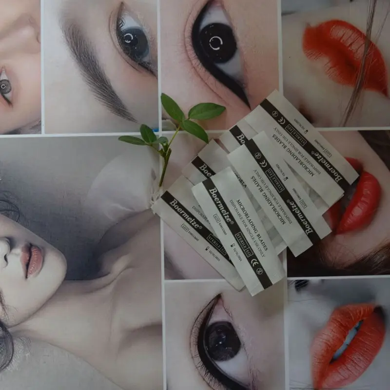 Microblading иглы для татуажа 7Pin Перманентный макияж бровей Тату микроигла игла 3D