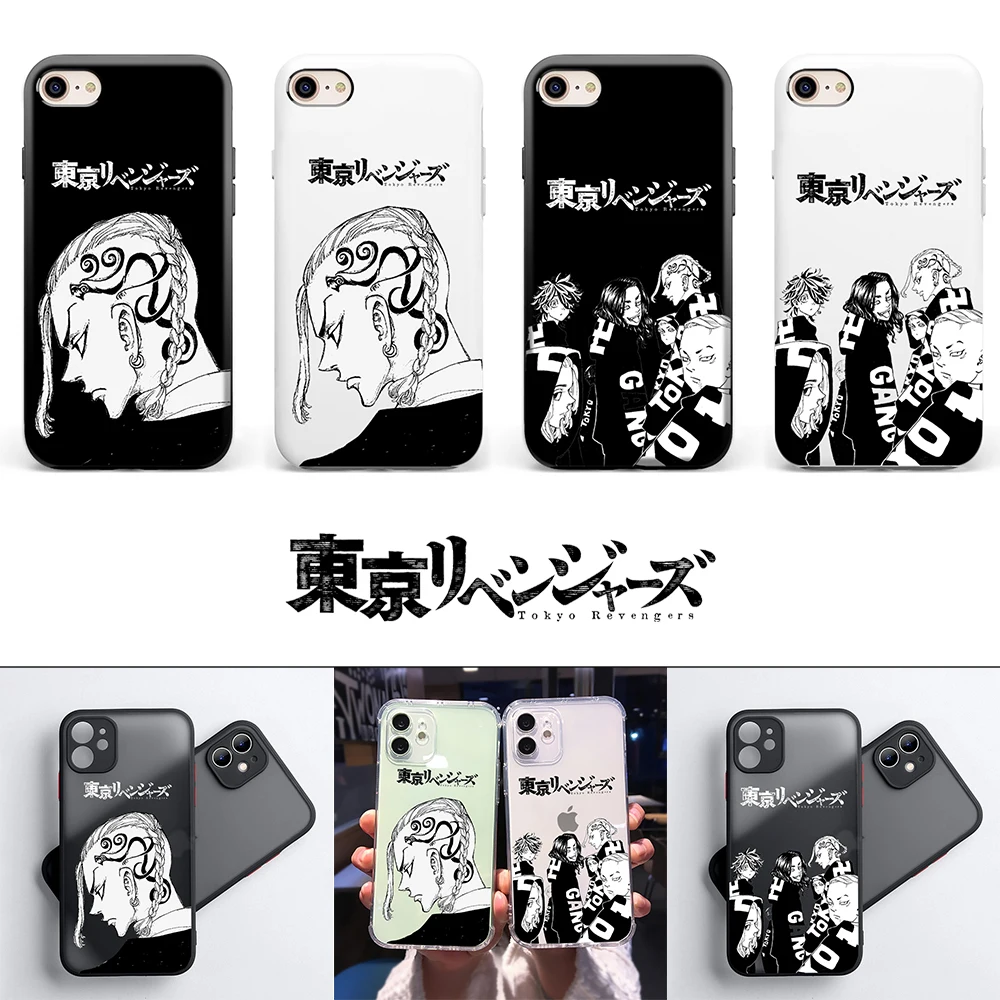 

Tokyo Revengers Anime Matte Transparent Cell Phone Case for iPhone 11 12 pro mini X XS max 7 8 plus XR Soft TPU Clear Coque capa