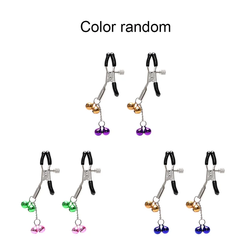 1 пара зажимов для груди с колокольчиками зажимы сосков Секс игрушки пар