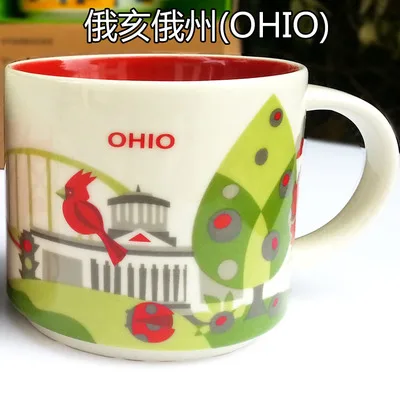 Global CollectionCeramic кружка с изображением города США чашка из твердого английского фарфора, Нью-Йорк, Los Angeles Pairs, Лондон, Англия, Япония, Орлеан Las Vega - Цвет: 12
