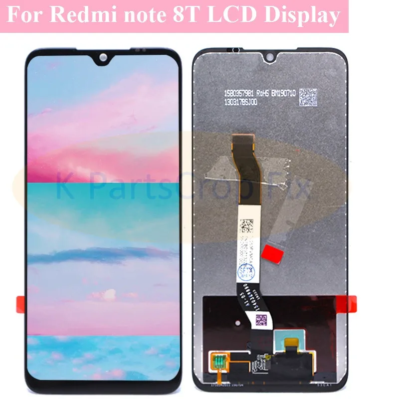6 3 '颼% Оригинальный ЖК экран для Xiaomi Redmi Note 8T сменный Note8t сенсорный дигитайзер