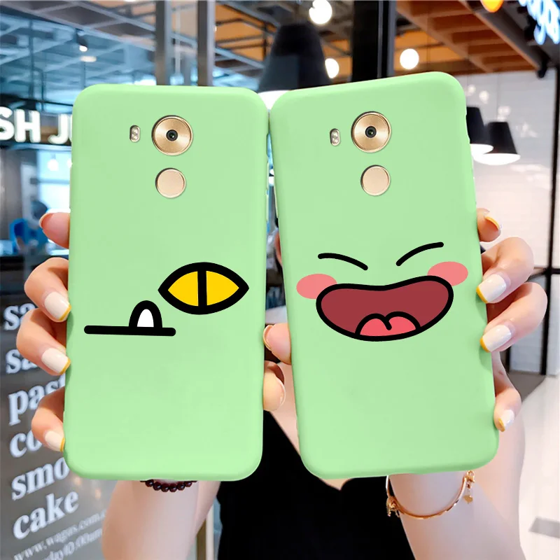 

Cute Cartoon Soft TPU Shell For Huawei Mate7 Mate8 Mate9 Mate9Pro Case Cartoon Silicone Edging Matte Phone Case Cover For HUAWEI