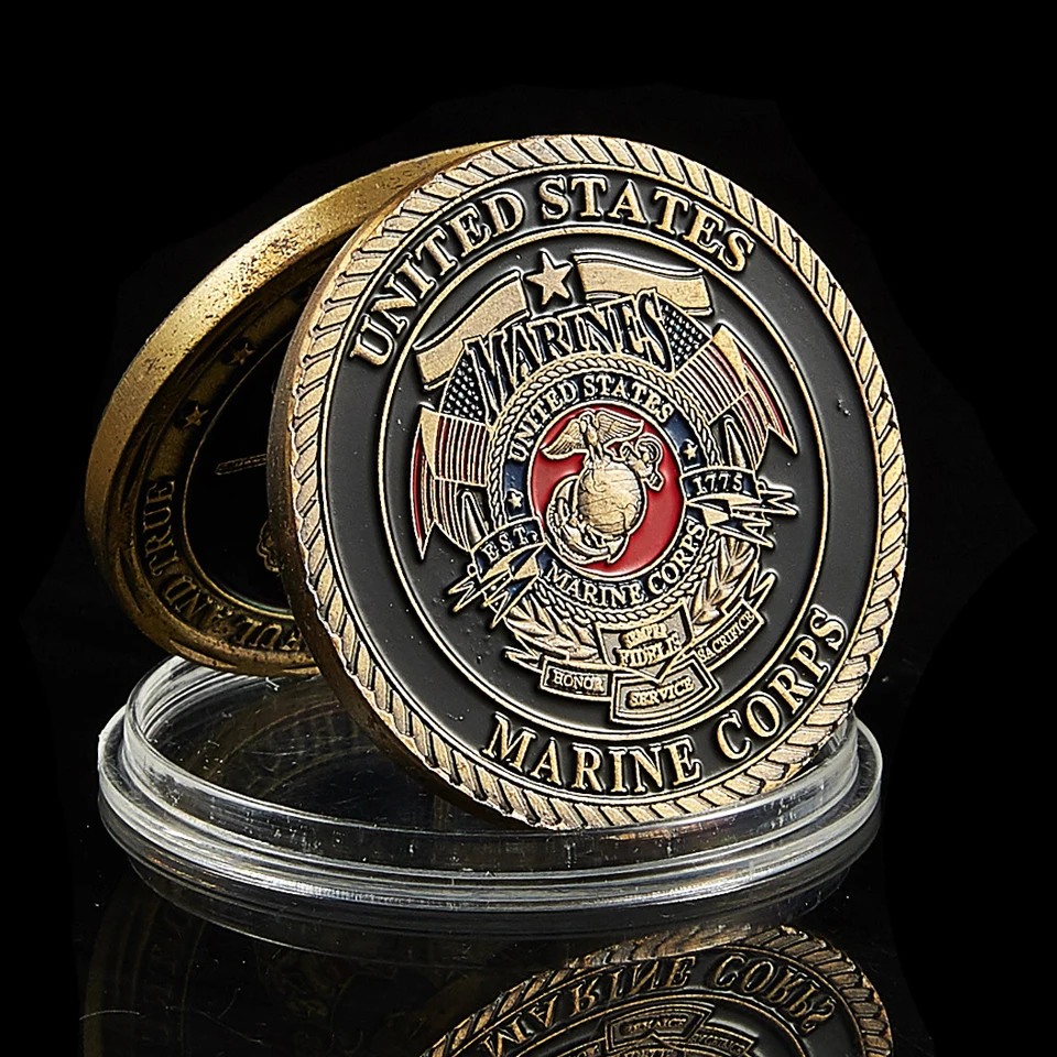 

USA Semper Fidells Release The Dogs of War Copper Challenge Coin Value