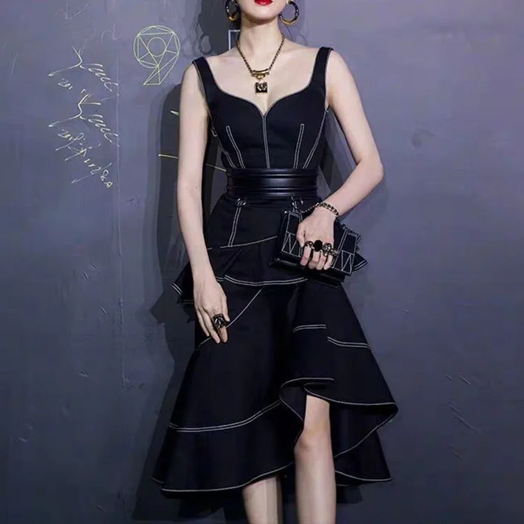 IMucci 2020 вечерние платья черного цвета Vestidos De Fiesta новинка весны с