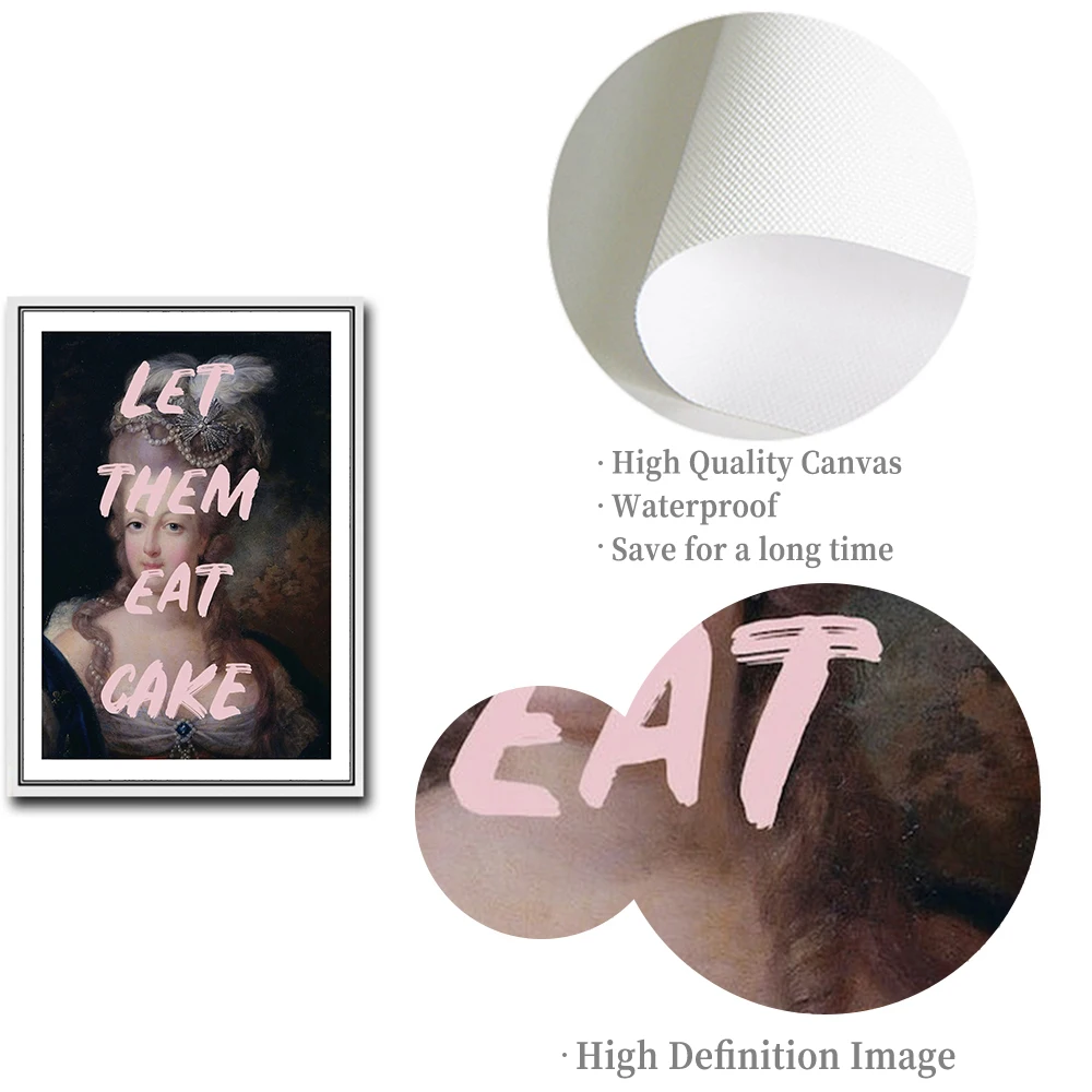 

Vintage Palace Woman Canvas Art Poster Modern Livingroom Wall Decorative Painting Get Naked Quote Don'T Rush Me Pictures Print