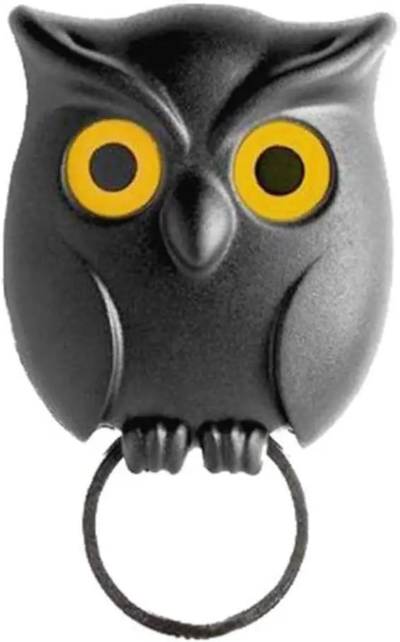 

Комплект из 2 предметов 2021 домашний декор магнитная, брелки для ключей, черный Сова аттракцион ключ крюк Магнитный настенный держатель ключ...