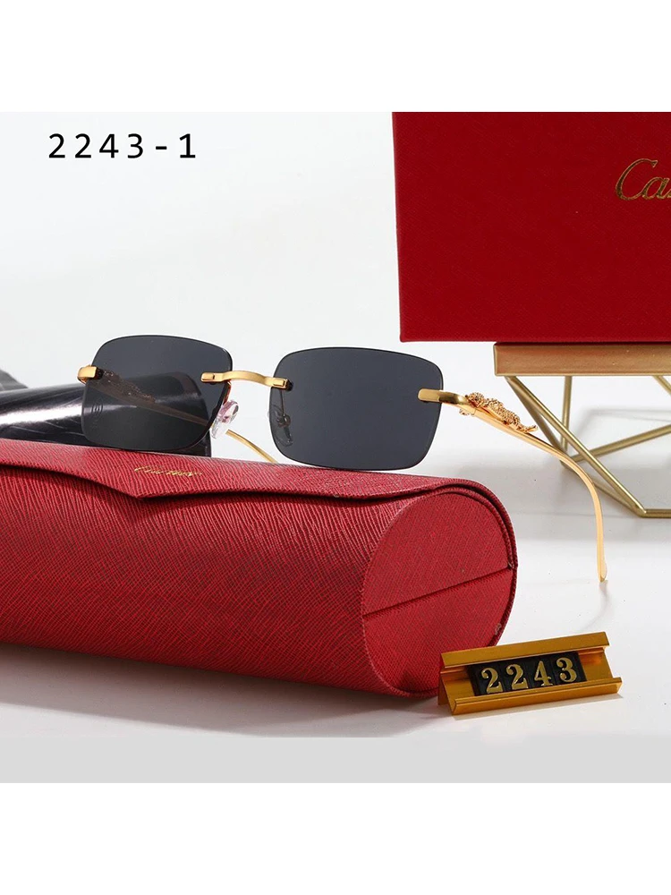 

Luxury Brand Design Sunglasses Classic Men Metal Driving Sun Glasses Male Coating Sunglass Shades gafas de sol S-2243