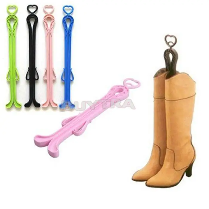 

Women Shoe Trees Boot Shoe Stand Holder With Plastic Lengthen Creative Domestic Candy Color Solid