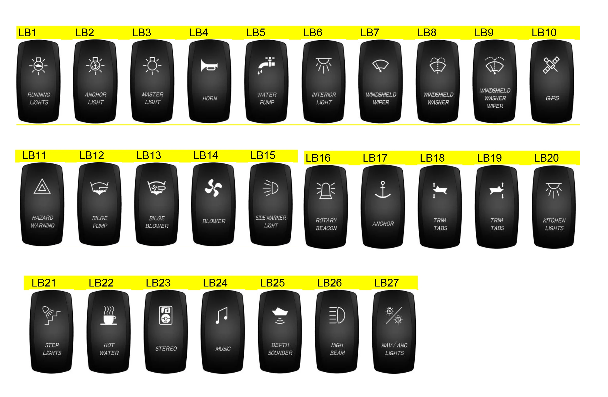 1 шт. Автомобильный светодиодный кулисный переключатель синий светильник 12 В 24 5