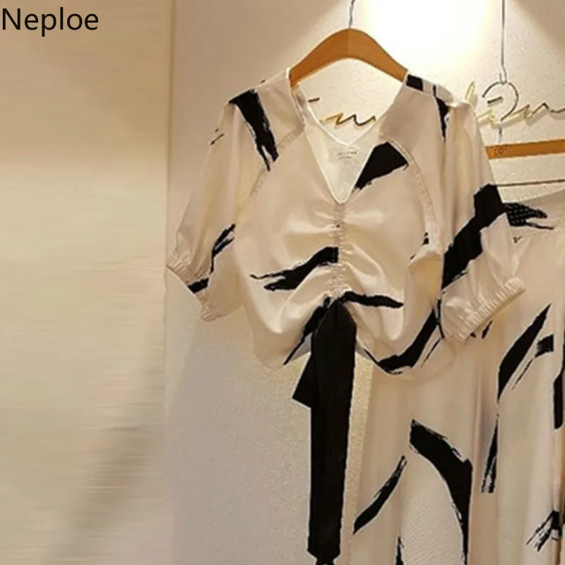 Женский комплект одежды из 2 предметов весна 2020 Корейская блуза с v образным