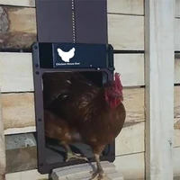 2021 automatic chicken coop door light sensitive automatic chicken house door high quality and practical chicken pets dog door