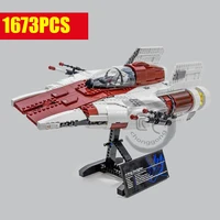 new 1673pcs star space ucs rz 1 a wing fighter interceptor starfighter fit 75275 model building block bricks toy kid gift