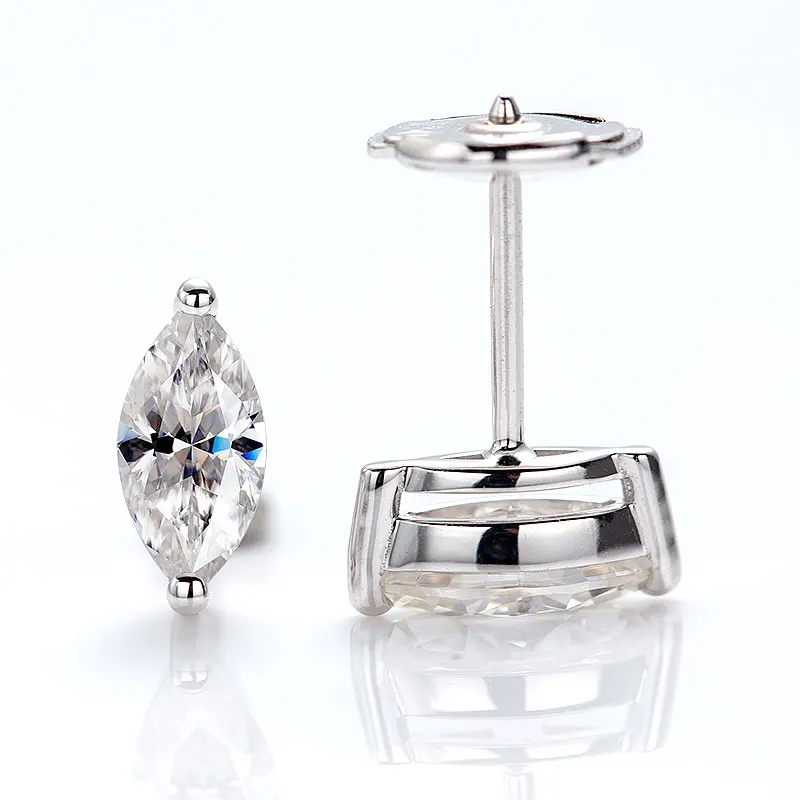2020 новый дизайн по индивидуальному заказу 14 к белое золото огранка маркиза moissanite