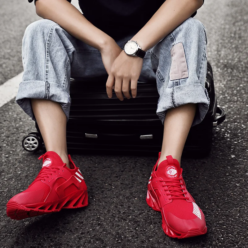 Модные мужские кроссовки для бега с ножом амортизирующие спортивные ботинки 39-46 |