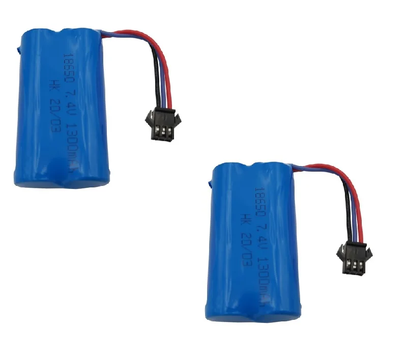 

7.4v 2s 18650 Battery SM-3P Plug 7.4V 1300mAh Lipo Battery for Watch Gesture Sensing Twisted RC Stunt Car