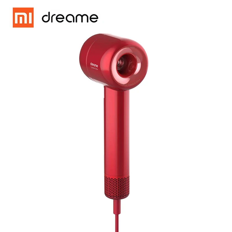 Xiaomi Dreame фен умный контроль температуры отрицательных ионов мужской и женский бытовой двойной мощности черный белый - Цвет: red