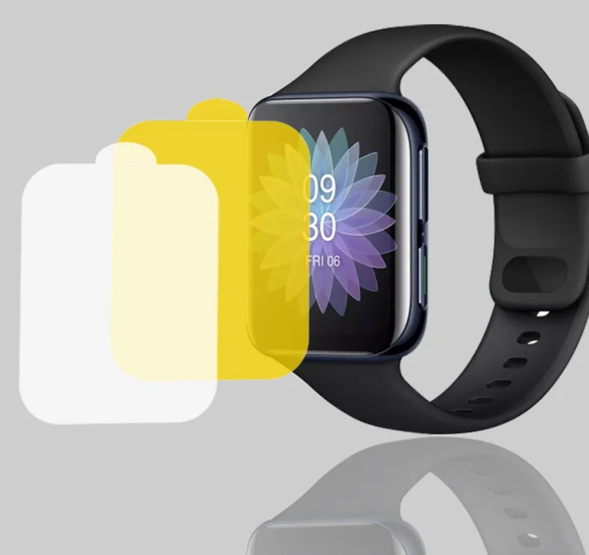 2020 Модные пленки из гидрогеля TPU, устойчивые к царапинам, для Oppo Watch 2 46 мм / 41 мм Спортивные умные пленки защитного экрана новые.