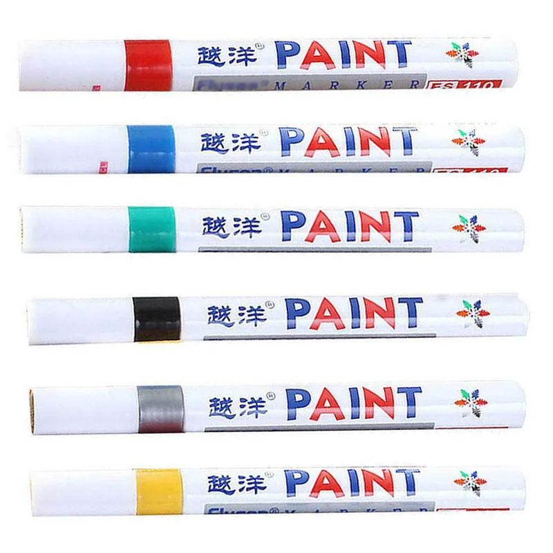 

Car Tyre Paint Marker Pen Permanent Waterproof Mark Motorcycle Bike Tire Rubber Graffiti Oily DIY Marking Pen
