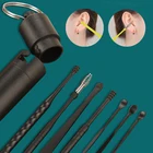 17 шт.компл. инструмент для удаления ушного воска многоразовое средство для чистки ушей средство для удаления воска пружинная ложка средство для чистки ушей