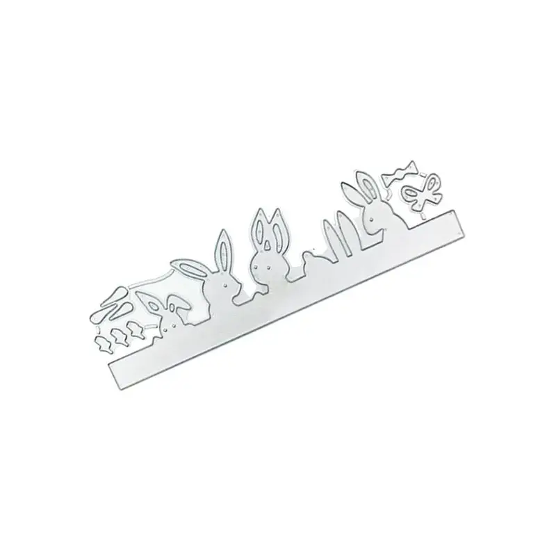Cute Cartoon Rabbit Metal Cutting Dies Stencil Scrapbooking DIY Album Stamp Paper Card Embossing Decor Craft | Дом и сад
