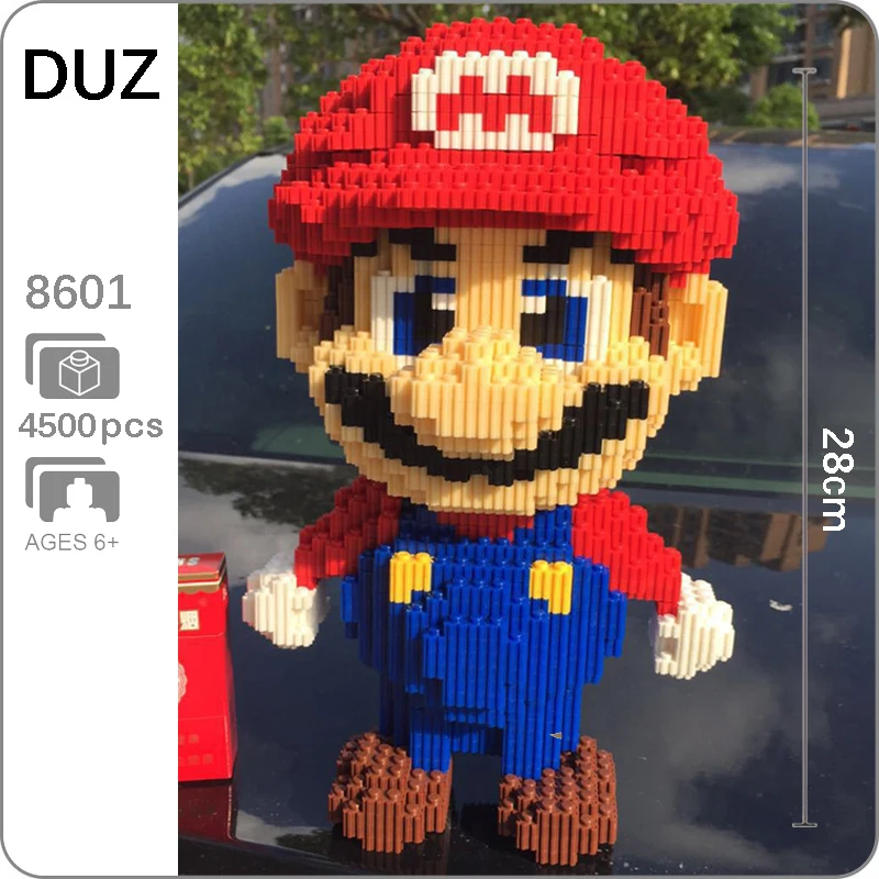 4500 шт. видеоигры Super Mario большой красный рисунок 3D модель мини конструкторных