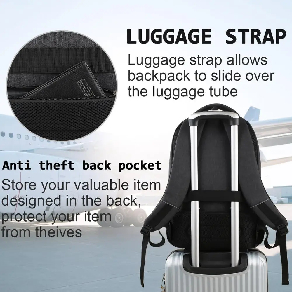 

Water Resistant School Computer Bag Laptop Backpack Business Travel Anti Theft Slim Durable Laptops Backpack Laptop Backpacks