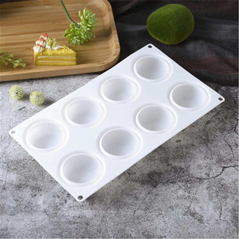 100% Высокое качество плоские круглые силиконовые мусс форма для выпечки тортов DIY