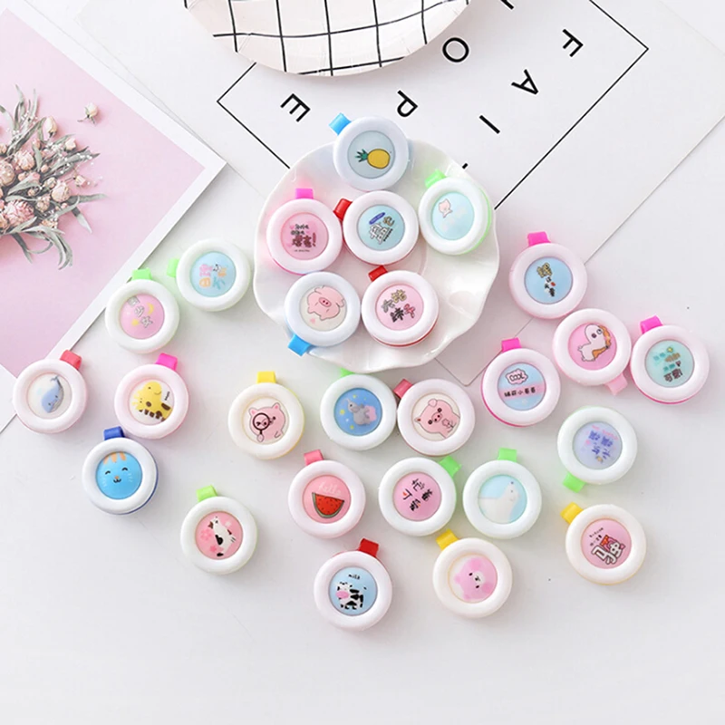 Мультяшная однотонная Пряжка для репеллента от комаров детей и беременных