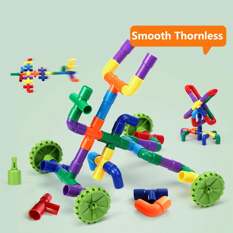 Туннель из труб + Автомобильные колеса Сделай Сам блоки креативные Детские