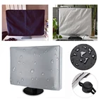 Водонепроницаемый пылезащитный чехол для компьютера, плоского экрана монитора, ПК, ТВ, подходит для планшетов, протекторы из полиэстера, компьютерные чехлы с мягкой подкладкой, 2 цвета