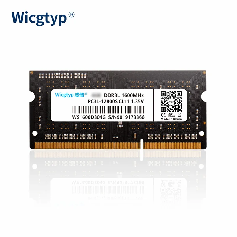 Оперативная память Wicgtyp DDR3 4 ГБ 8 1600 МГц 204pin для ноутбука с высокой
