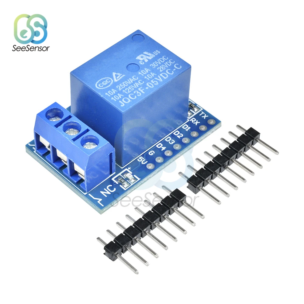 Wemos D1 Мини Релейный Щит один канал для релейный модуль Arduino ESP8266 макетная плата 1