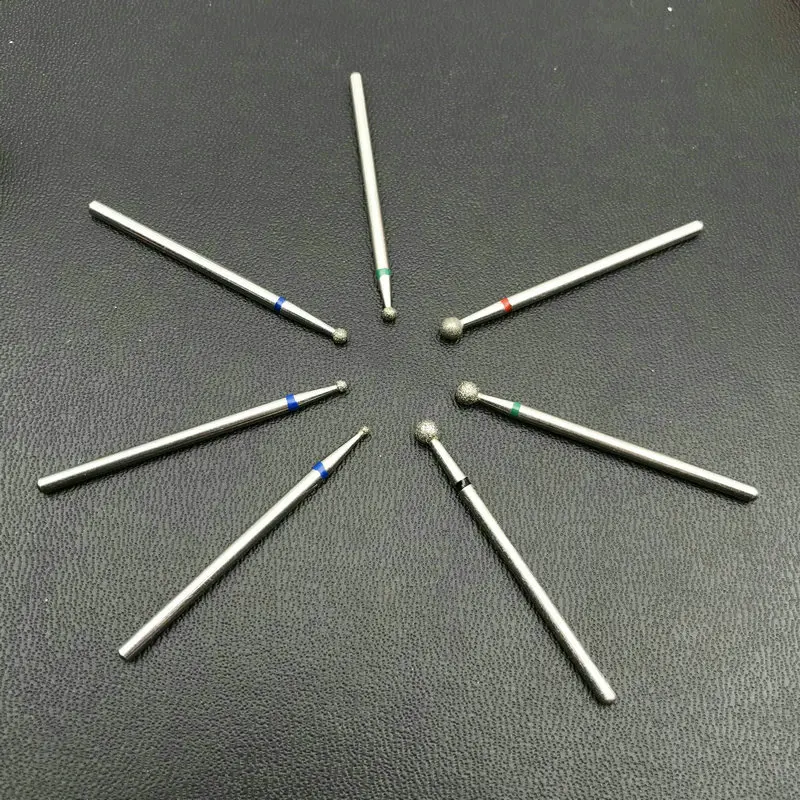 5 шт. головки сферической формы алмазные фрезы для маникюра биты ротационный