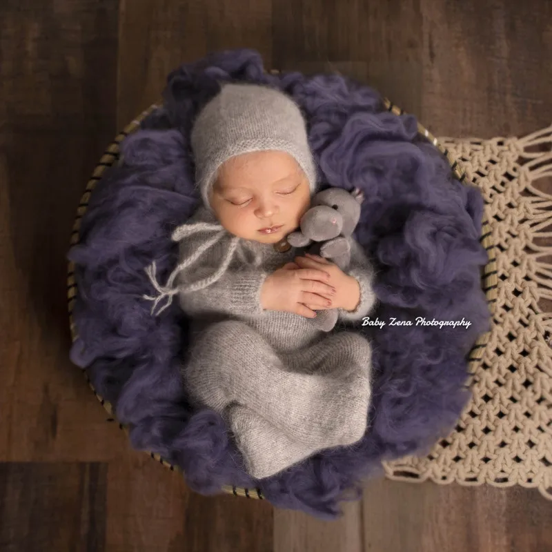 Реквизит для фотосъемки новорожденных, Мягкий комбинезон с пушистыми ножками для детских фотосессий от AliExpress RU&CIS NEW
