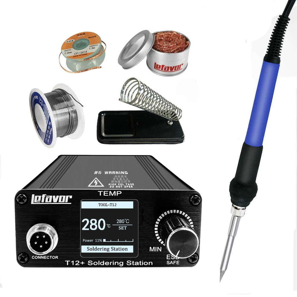 Цифровая паяльная станция T12 75 Вт для пайки микроконтроллер с регулируемой