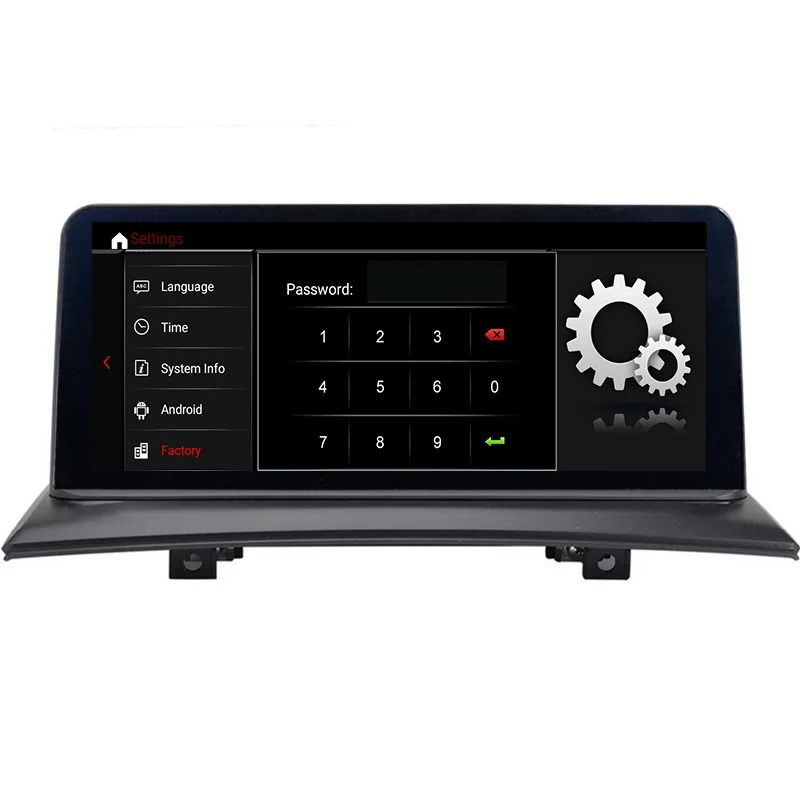 Android 9 0 ID7 6 основных автомобильный DVD для BMW X3 E83 (2004 2009) поставить с систем iDrive (DVD