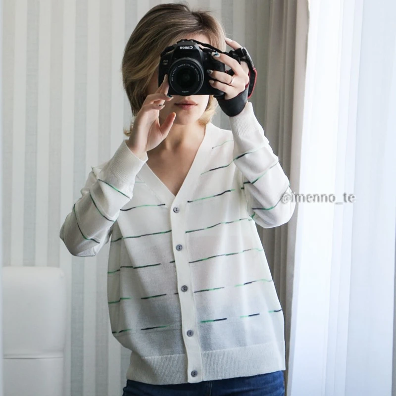 Женский трикотажный кардиган GIGOGOU черный/серый/розовый Повседневный с длинным