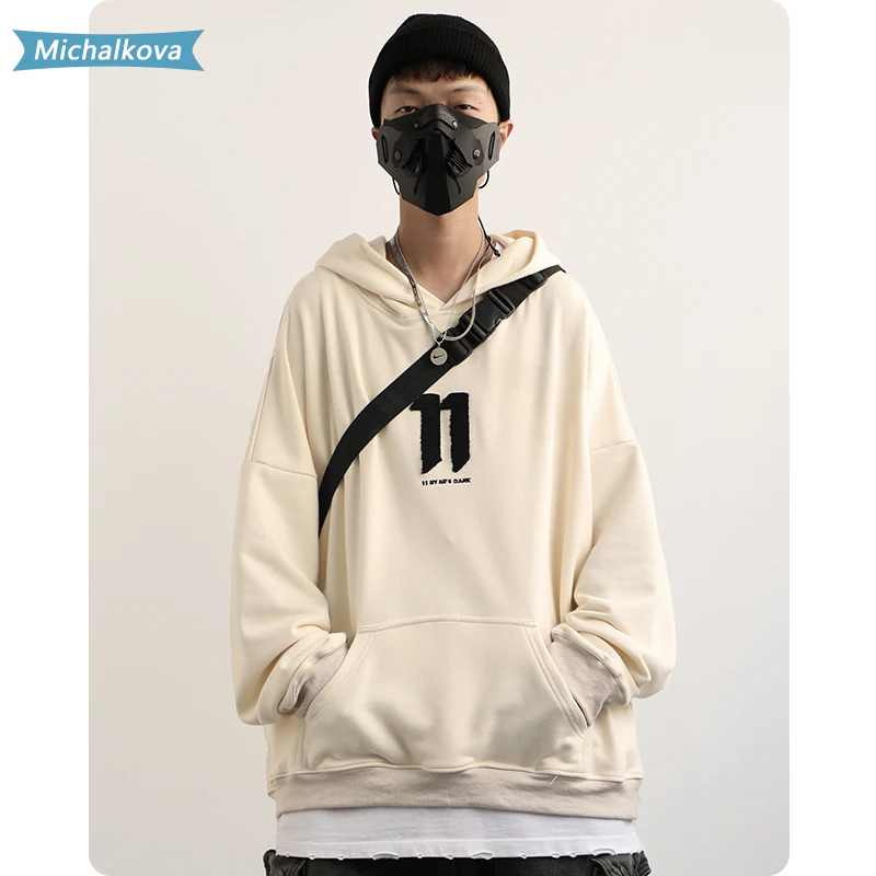 

Men's clothes hooded Tops Functional style autumn loose comfortable lovers hip hop Hoodie Harajuku Street dress Sweatshirt