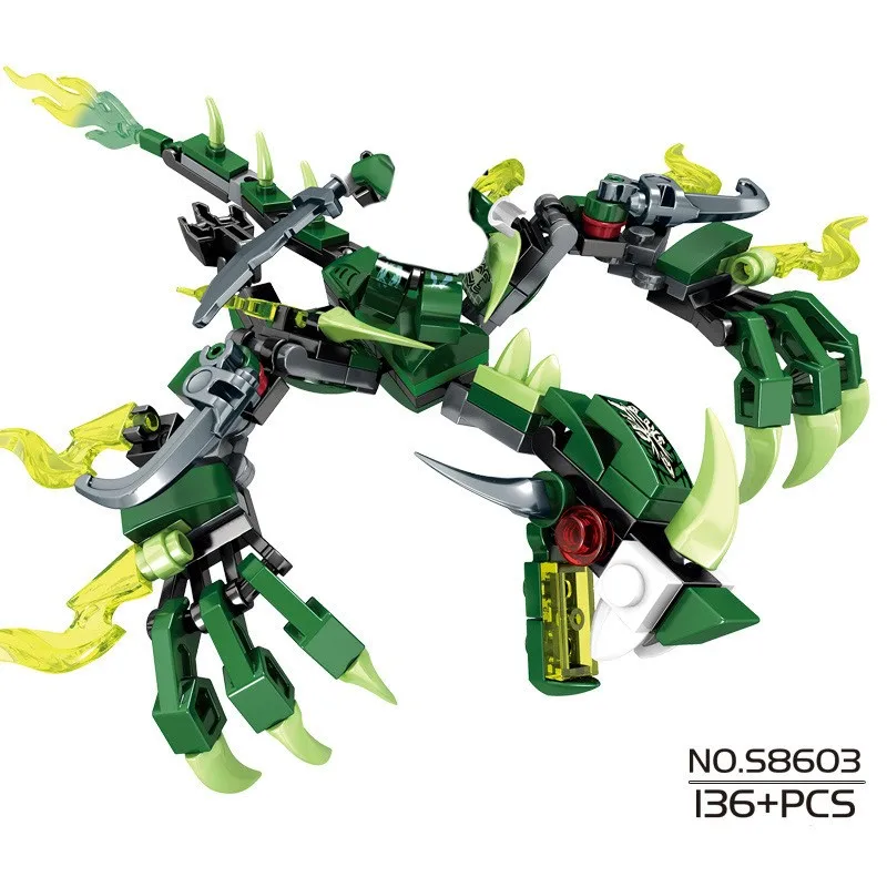 

New Fire Dragon Knight Model Building Blocks KAI JAY ZANE City Figures Bricks Construction Toys For Children Friends Gifts