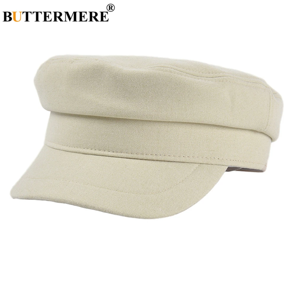 Белые женские шапки BUTTERMERE однотонная военная шапка осень-зима ЯПОНСКИЕ