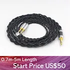 Внутренний нейлоновый кабель для наушников LN007442, чистое серебро 99% пробы, для Hifiman Sundara Ananda HE1000se HE6se he400i he400se Arya He-35x