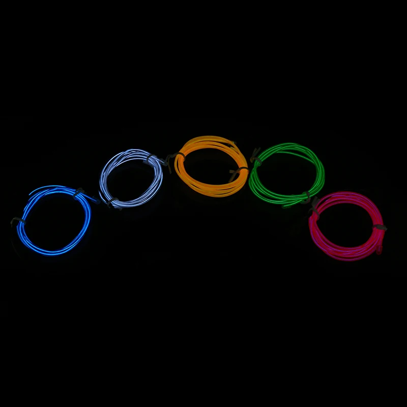 1 м Светодиодная гибкая неоновая светящаяся Электролюминесцентная трубка POSSBAY