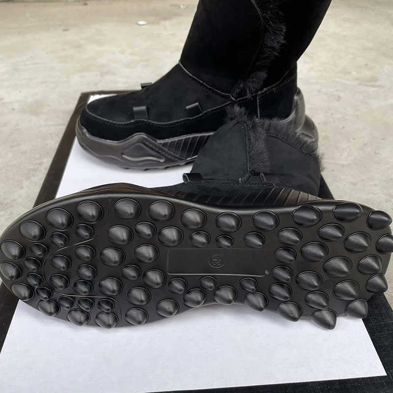 

Pop Non-slip Warm Snow Boots Women Winter Cotton Padded Shoes Chunky Platform Ankle Boots Thick Plush Women's Sneakers Nice