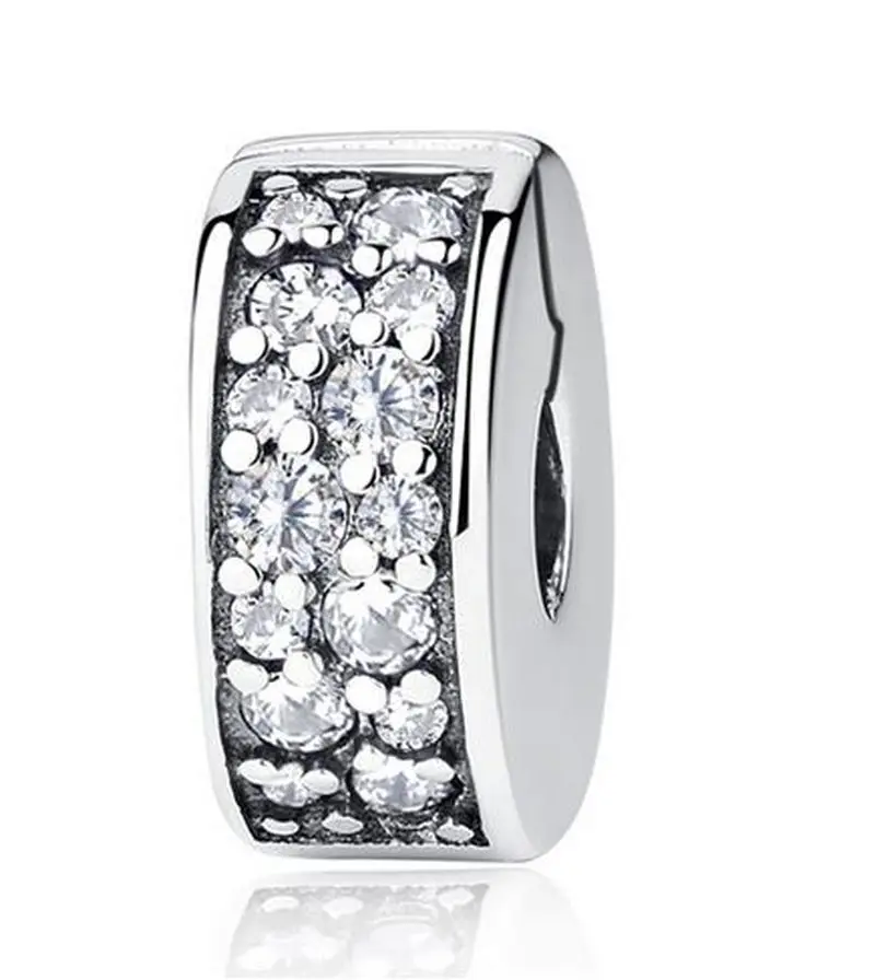 Копия серебра 925 фиксированная Пряжка безопасная цепочка корона подвеска