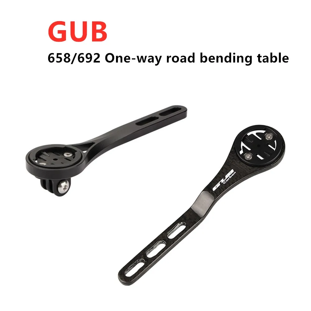 

GUB 692 3K Carbon Fibre Road Bike Bicycle Computer Headset Stem Mount Bent Handlebar Holder For GARMIN CATEYE Bryton GoPro Stand