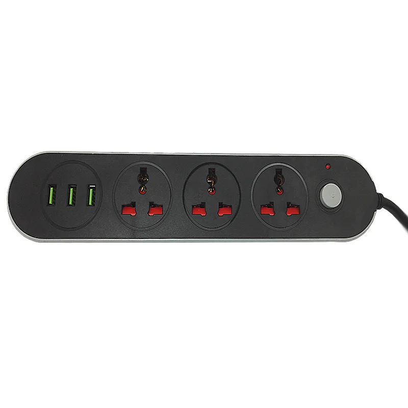 Силовая Лента USB Smart Удлинитель электрический шнур розетка Универсальная Розетка с европейской вилкой Защита от перенапряжения