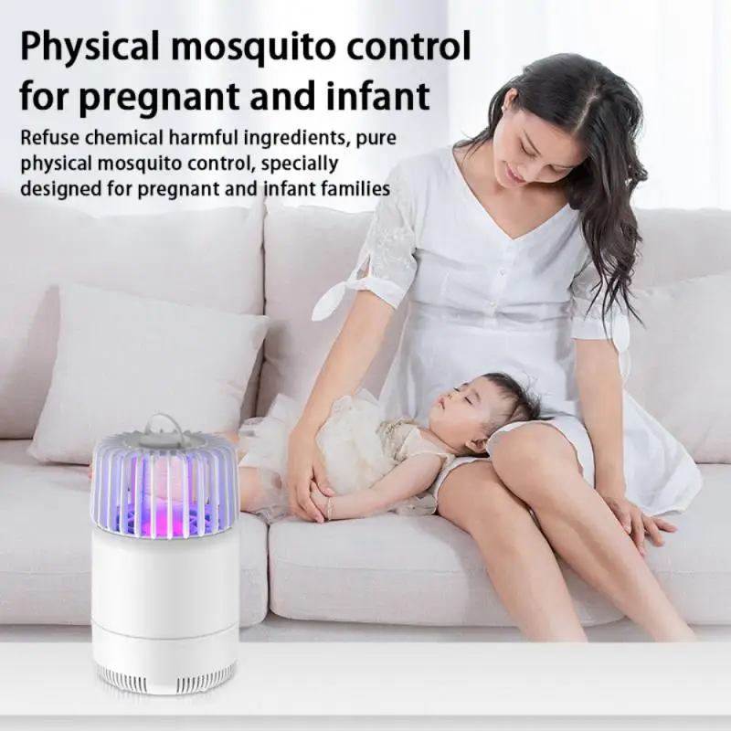 Indoor Fly Trap Catch Insect Indoors With Suction Bug Light Sticky Glue Non-irritating Odor Silent Operation Mosquito Killer | Лампы и