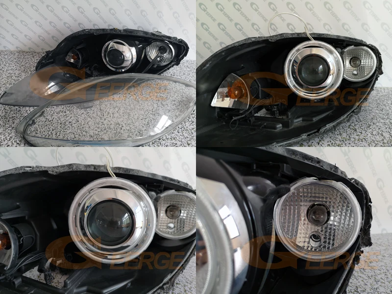 Для seat leon Mk2 1P подтяжка лица 2009-2012 ксеноновая фара отличное Ультра яркое освещение CCFL ангельские глазки комплект halo кольца