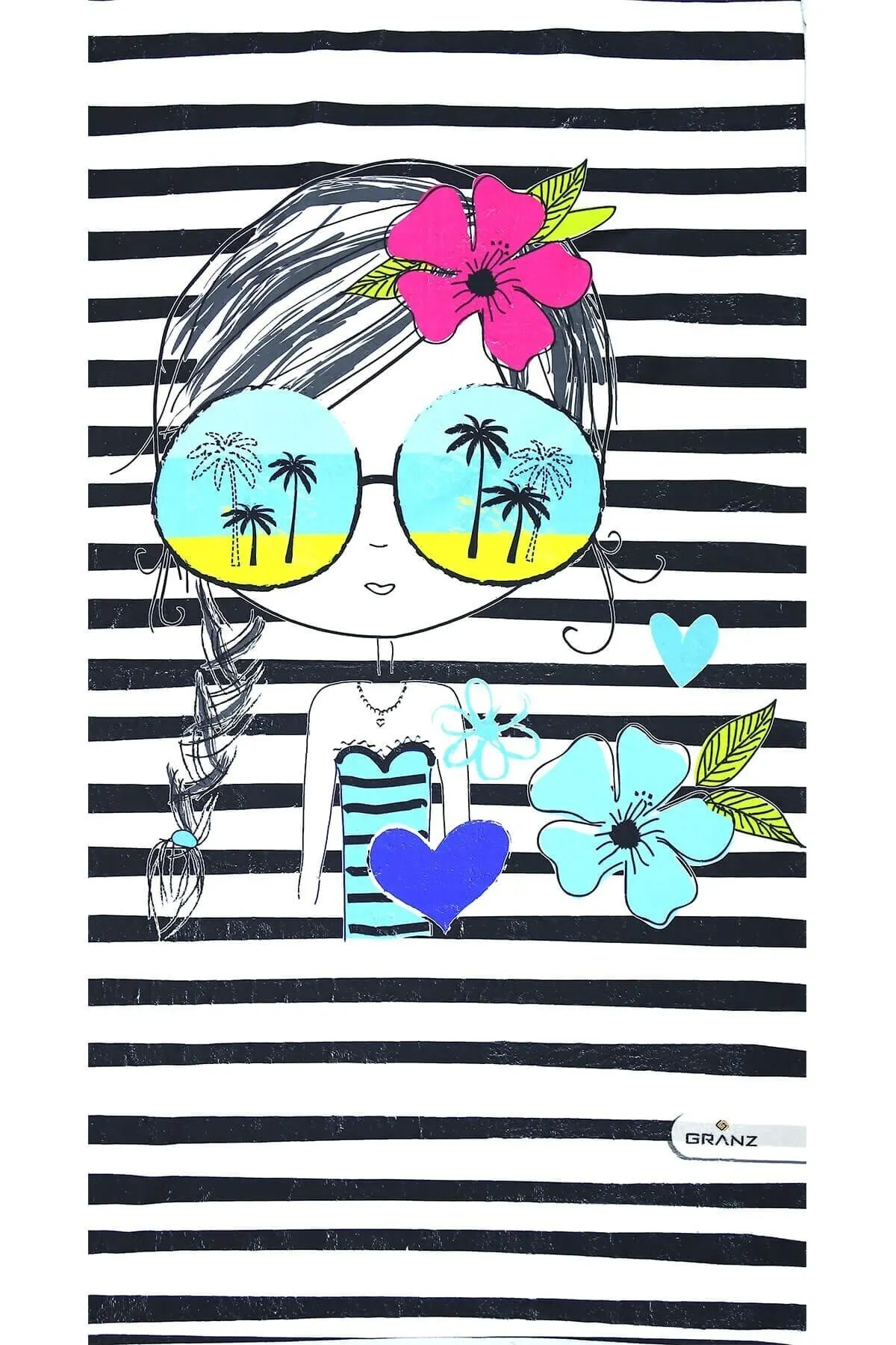 

Beach Towel Striped 70x140 Digital Beach Towel Dfx0045844 Soft Textured Water Absorbing Quick Dry