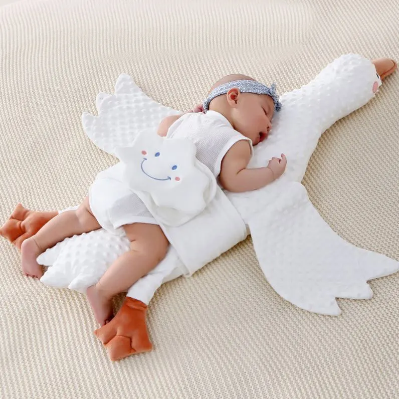 

Newborn Baby Comfort Pillow Big White Goose Infant Sleep Relieves Intestinal Exhaust Airplane Soothing Sleeping Artifact
